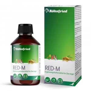 Röhnfried RED-M 100 ml zur Appetitanregung für Sittiche, Wellensittich, Kanarienvögel, Papageien und andere Ziervögel