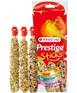 10 x Versele Prestige Sticks Kanarien Triple Variety - je 3 Pack